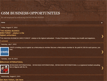 Tablet Screenshot of gsm-business-opportunities.blogspot.com