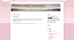 Desktop Screenshot of desperatelydomestic.blogspot.com
