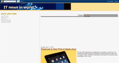 Desktop Screenshot of itnewsinworld.blogspot.com