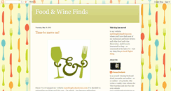 Desktop Screenshot of foodandwinefinds.blogspot.com