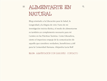 Tablet Screenshot of alimentarteennatural.blogspot.com