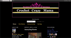 Desktop Screenshot of crochetcrazymama.blogspot.com