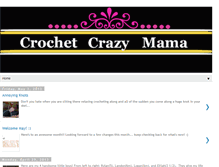 Tablet Screenshot of crochetcrazymama.blogspot.com