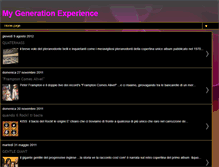 Tablet Screenshot of mygenerationexperience.blogspot.com