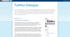 Desktop Screenshot of faithfuldialogue.blogspot.com