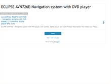 Tablet Screenshot of eclipse-avn726e-navigation-system-dvd.blogspot.com