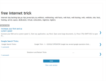 Tablet Screenshot of freeinternet-trick.blogspot.com