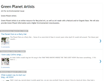 Tablet Screenshot of greenplanetartists.blogspot.com