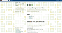 Desktop Screenshot of living-in-entrepreneurial-time.blogspot.com