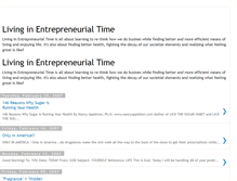 Tablet Screenshot of living-in-entrepreneurial-time.blogspot.com