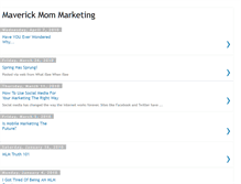 Tablet Screenshot of maverickmommarketing.blogspot.com
