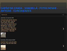 Tablet Screenshot of capaodacanoafotosnovaseantigas.blogspot.com