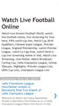 Mobile Screenshot of liveonlinefootballtv.blogspot.com