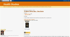 Desktop Screenshot of health-studies.blogspot.com