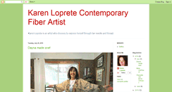 Desktop Screenshot of karenlopreteartist.blogspot.com