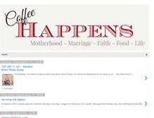 Tablet Screenshot of coffeehappens.blogspot.com