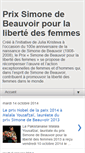 Mobile Screenshot of prixsimonedebeauvoir.blogspot.com