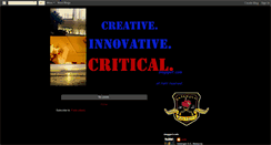 Desktop Screenshot of creativeinovativecritical.blogspot.com