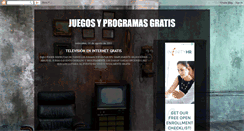 Desktop Screenshot of juegosyprogramasfree.blogspot.com