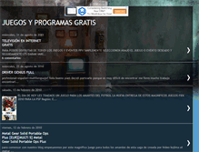 Tablet Screenshot of juegosyprogramasfree.blogspot.com