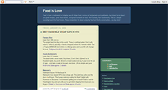 Desktop Screenshot of foodislove.blogspot.com