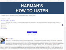 Tablet Screenshot of harmanhowtolisten.blogspot.com