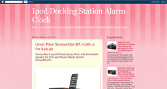 Desktop Screenshot of ipod-docking-station-alarmclock.blogspot.com