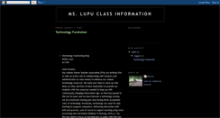 Desktop Screenshot of mslupuclassinformation.blogspot.com