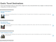 Tablet Screenshot of exotictravelsdestinations.blogspot.com