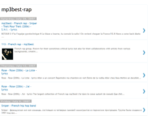 Tablet Screenshot of mp3best-rap.blogspot.com