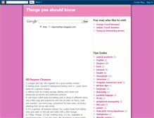Tablet Screenshot of importanttips.blogspot.com