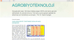 Desktop Screenshot of agrobiyoteknoloji.blogspot.com