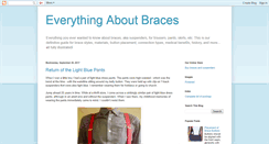 Desktop Screenshot of everythingaboutbraces.blogspot.com