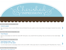 Tablet Screenshot of cherishedimpressionsplaques.blogspot.com