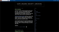 Desktop Screenshot of caferacersociety.blogspot.com