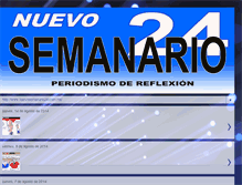 Tablet Screenshot of nuevosemanario24.blogspot.com