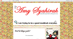 Desktop Screenshot of amysyahirah.blogspot.com