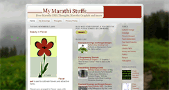 Desktop Screenshot of mymarathi-stuffs.blogspot.com