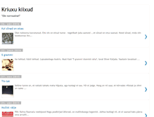 Tablet Screenshot of kriux.blogspot.com
