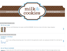 Tablet Screenshot of milkandcookiescanada.blogspot.com