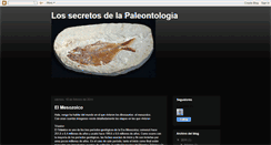 Desktop Screenshot of javierylapalentologia.blogspot.com