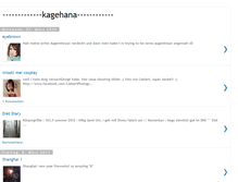 Tablet Screenshot of kagehana.blogspot.com