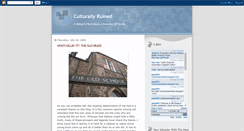 Desktop Screenshot of culturallyruined.blogspot.com