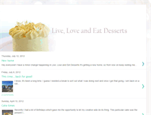 Tablet Screenshot of liveloveandeatdesserts.blogspot.com