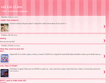 Tablet Screenshot of calliecline.blogspot.com