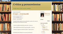 Desktop Screenshot of criticaypensamientos.blogspot.com