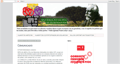 Desktop Screenshot of izquierdasocialistaextremadura.blogspot.com