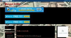 Desktop Screenshot of massivetraffic4free.blogspot.com