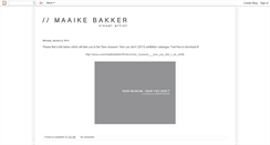Desktop Screenshot of maaikebakker.blogspot.com