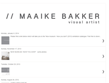 Tablet Screenshot of maaikebakker.blogspot.com